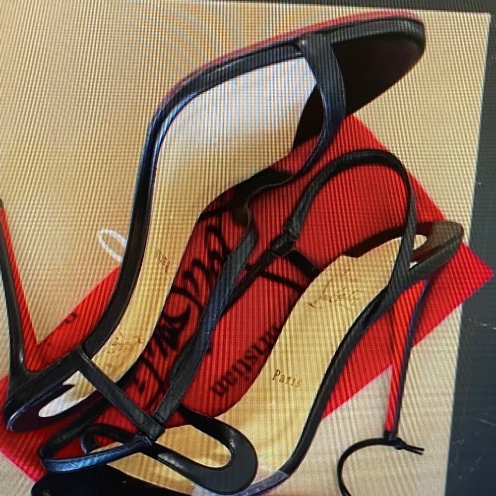 Elegant Black Strappy Heels